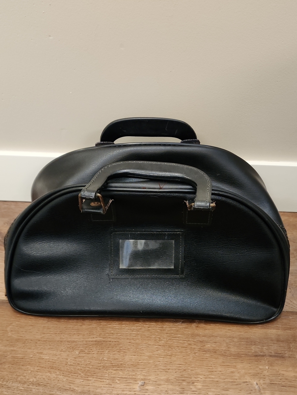 Vintage Richard Milton Co. LAPD Leather Doctor Evidence Bag Black